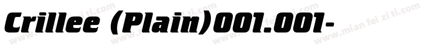 Crillee (Plain)001.001字体转换